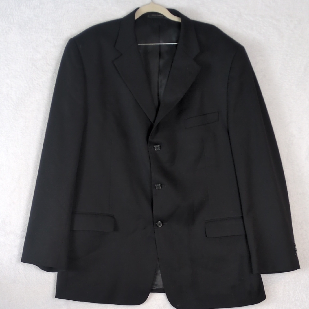 Finchley‎ 5th Avenue Men's Black Formal Wool Blazer Size 46L